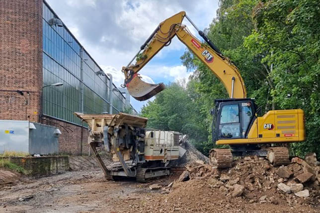 Recycling von Bauschutt